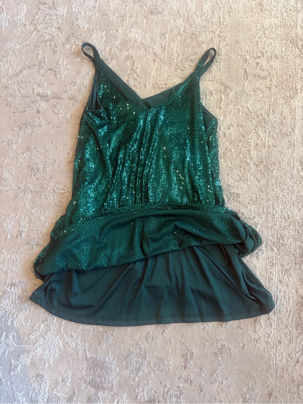 Sparkling Emerald Sequin shift Dress - Women's xl - Picture 9 of 12